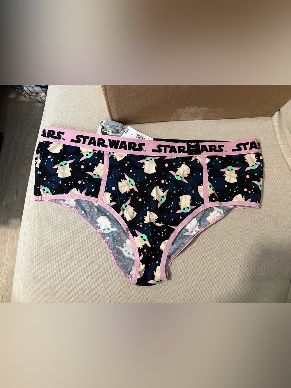 torrid Navy Star Wars 'The Child'  Briefs with Pink Trim
